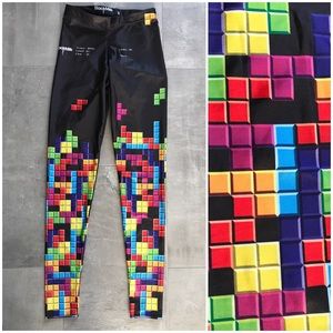 Black milk Tetris slinky leggings size US4 / S
